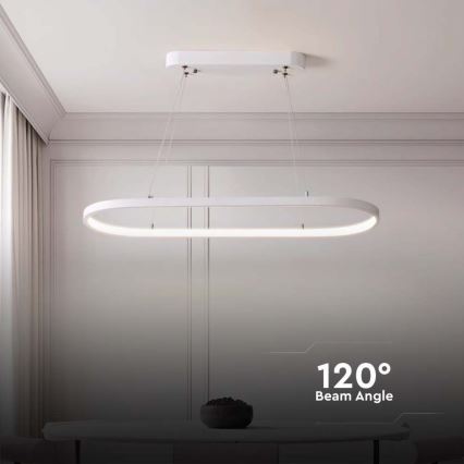 Lampadario LED a sospensione con filo LED/24W/230V 3000K bianco