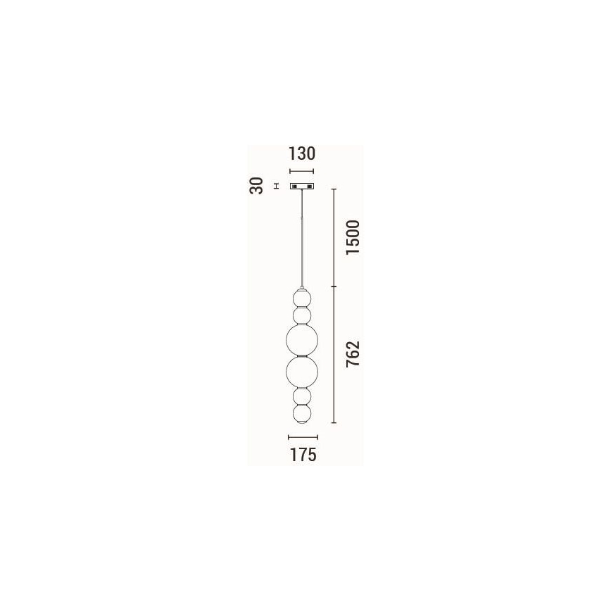 Lampadario LED a sospensione con filo LED/24W/230V 3000K