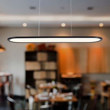 Lampadario LED a sospensione con filo LED/24W/230V 3000K nero