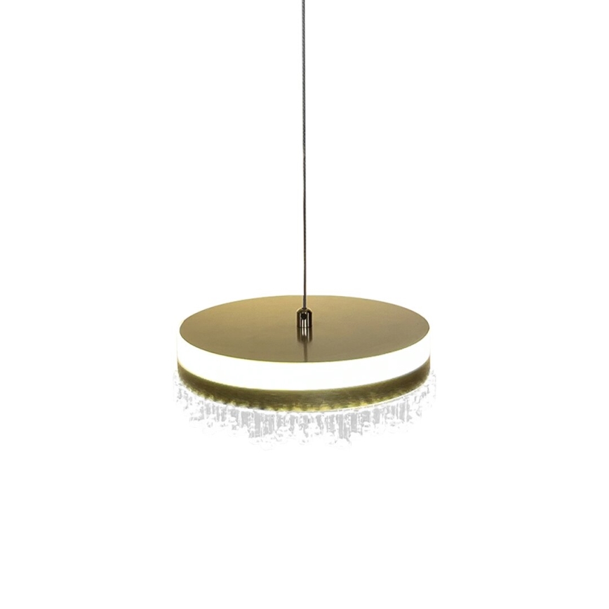 Lampadario LED a sospensione con filo LED/25W/230V diametro 20 cm oro