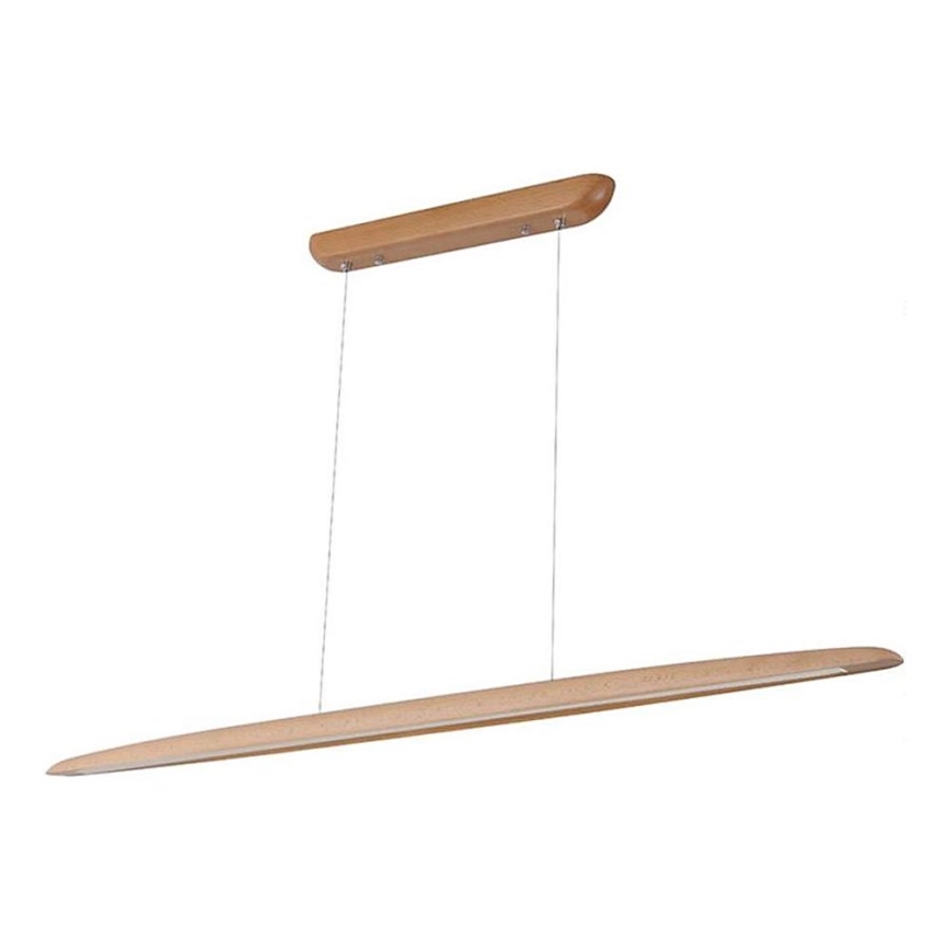 Lampadario LED a sospensione con filo LED/26W/230V 4000K 150 cm faggio/legno solido