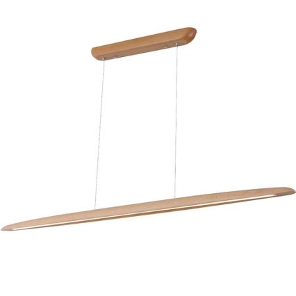 Lampadario LED a sospensione con filo LED/26W/230V 4000K 150 cm faggio/legno solido