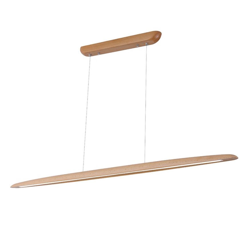 Lampadario LED a sospensione con filo LED/26W/230V 4000K 150 cm faggio/legno solido