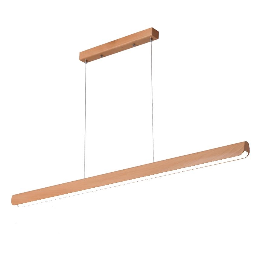 Lampadario LED a sospensione con filo LED/26W/230V 4000K 150 cm faggio/legno solido