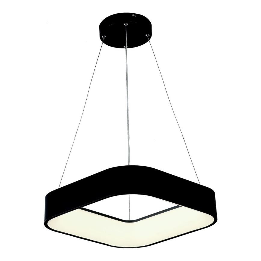 Lampadario LED a sospensione con filo LED/30W/230V 3000K 45x45 cm nero