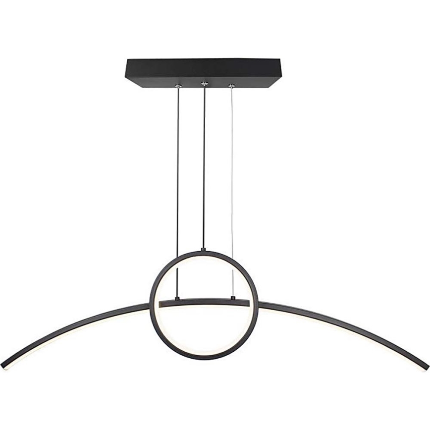 Lampadario LED a sospensione con filo LED/30W/230V 4000K 88 cm nero