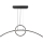 Lampadario LED a sospensione con filo LED/30W/230V 4000K 88 cm nero