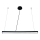 Lampadario LED a sospensione con filo LED/32W/230V 4000K diametro 120 cm nero