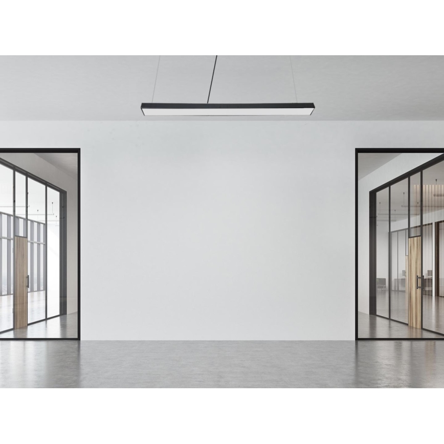Lampadario LED a sospensione con filo LED/32W/230V 4000K diametro 120 cm nero