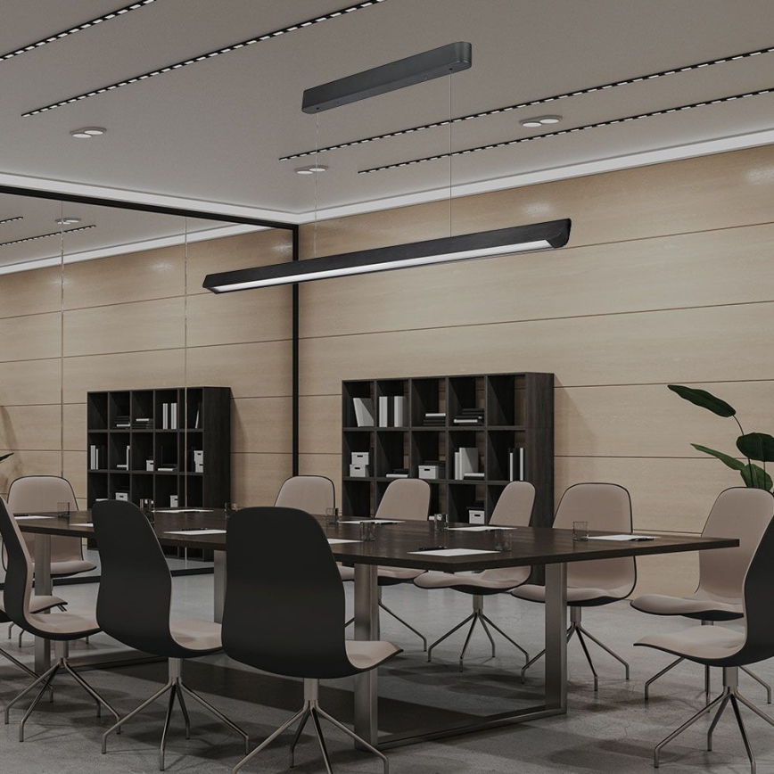 Lampadario LED a sospensione con filo LED/36W/230V 3000/4000/6400K nero