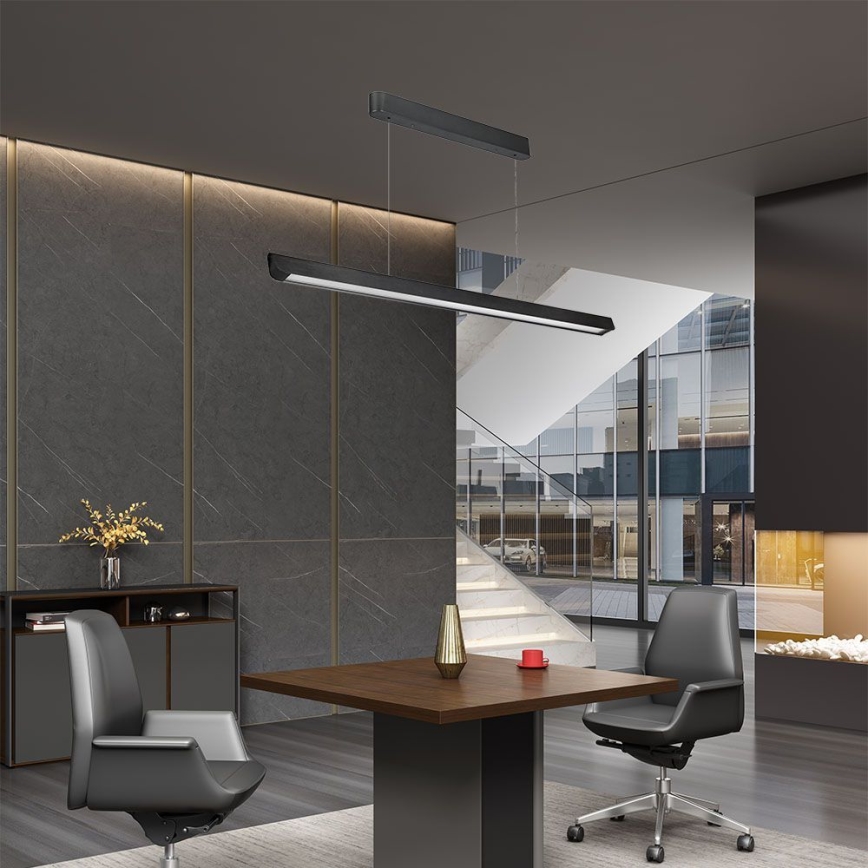 Lampadario LED a sospensione con filo LED/36W/230V 3000/4000/6400K nero