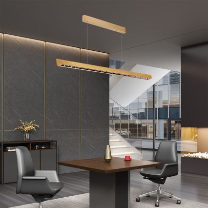 Lampadario LED a sospensione con filo LED/36W/230V 3000/4000/6400K oro
