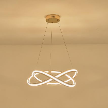 Lampadario LED a sospensione con filo LED/38W/230V 3000K 50x120 cm