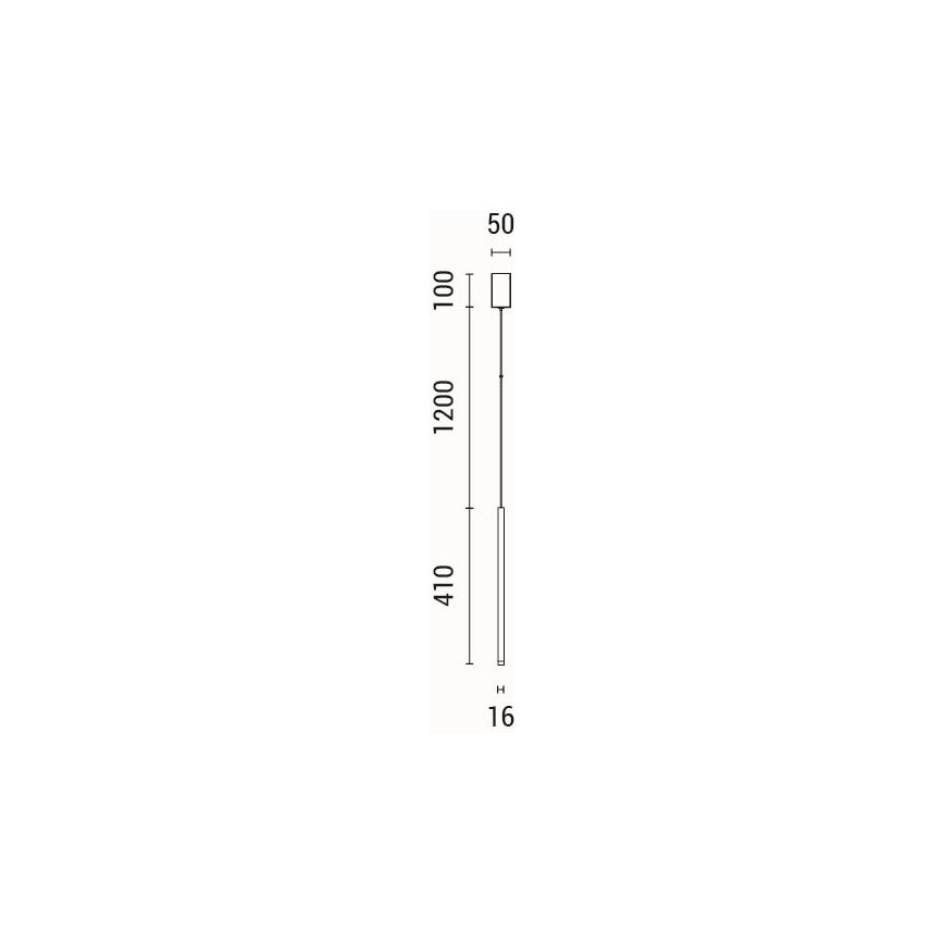Lampadario LED a sospensione con filo LED/3W/230V 3000K diametro 5 cm