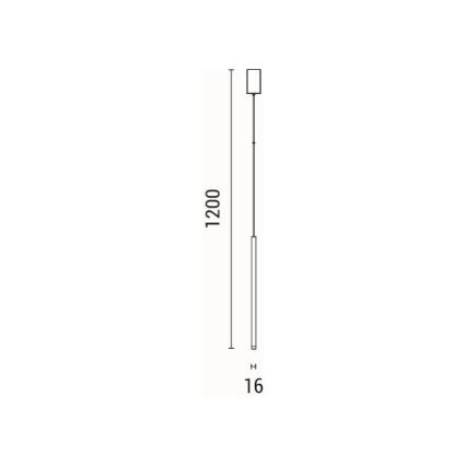 Lampadario LED a sospensione con filo LED/3W/230V 3000K diametro 6 cm