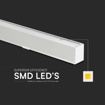 Lampadario LED a sospensione con filo LED/40W/230V 3000/4000/6400K bianco