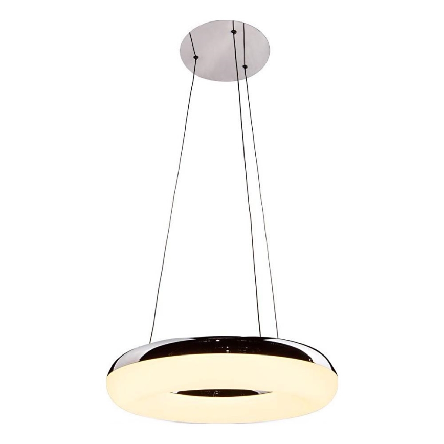 Lampadario LED a sospensione con filo LED/40W/230V 3000K diametro 40 cm cromo lucido
