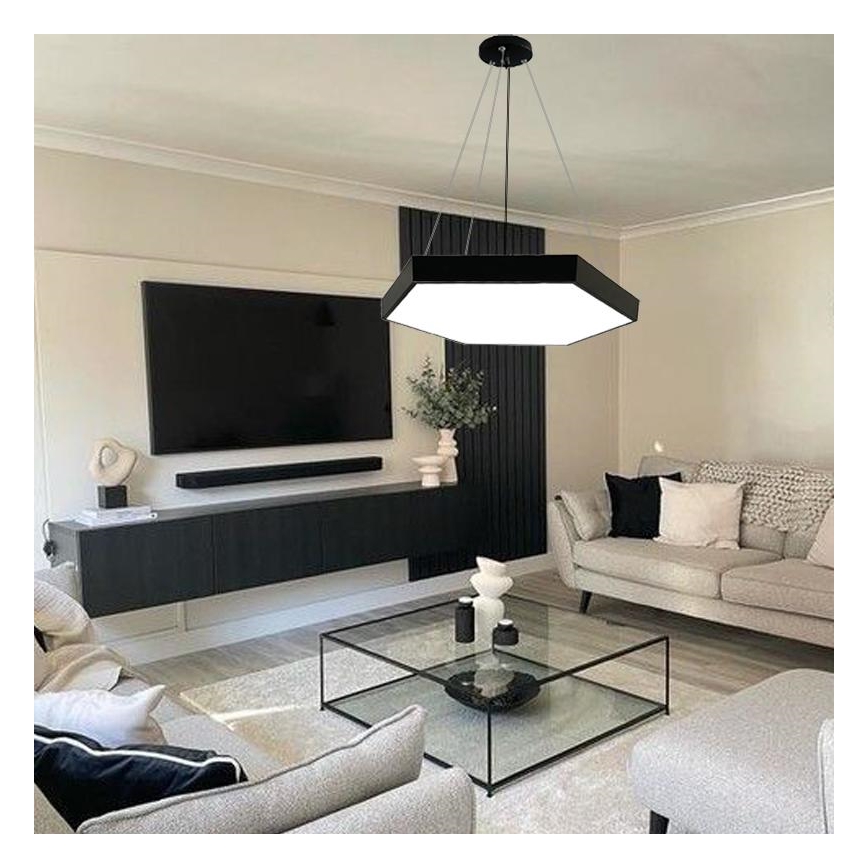 Lampadario LED a sospensione con filo LED/40W/230V 4000K diametro 60 cm