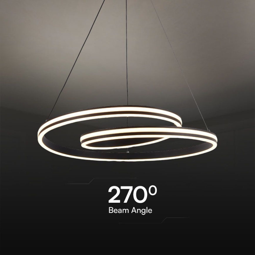 Lampadario LED a sospensione con filo LED/40W/230V 3000/4000/6400K