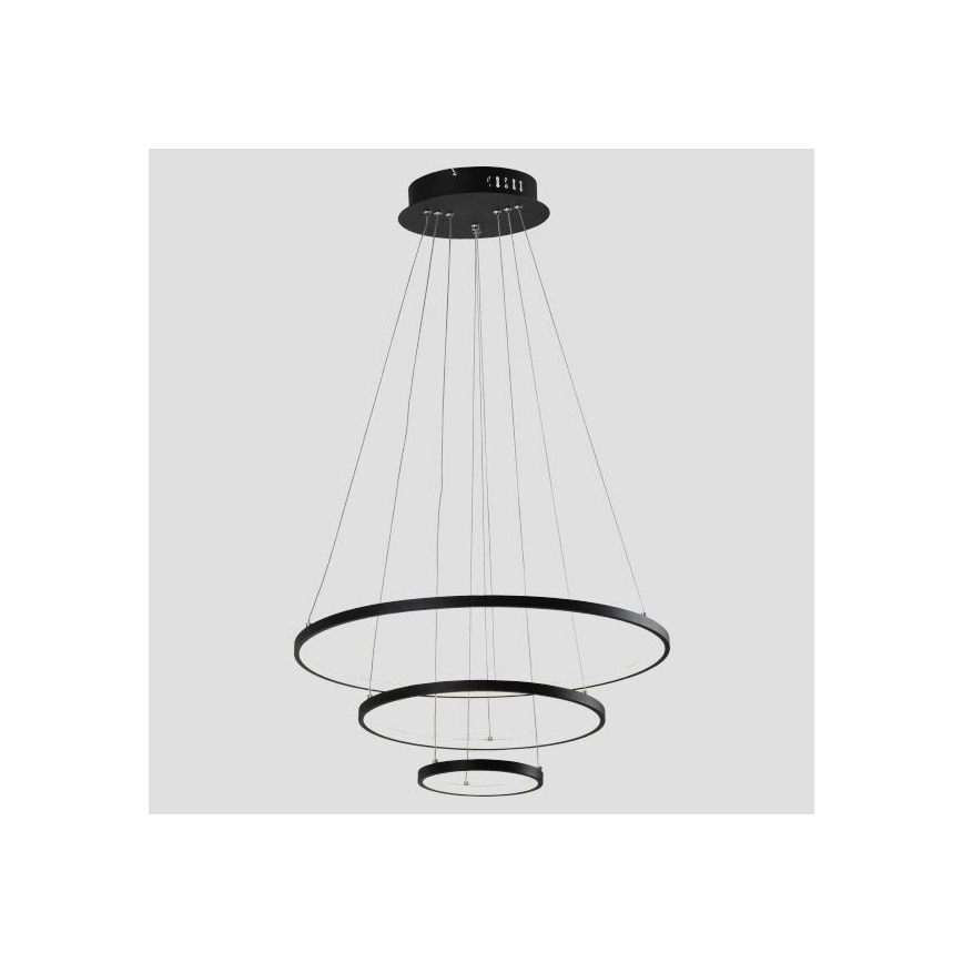 Lampadario LED a sospensione con filo LED/42W/230V 3000K nero