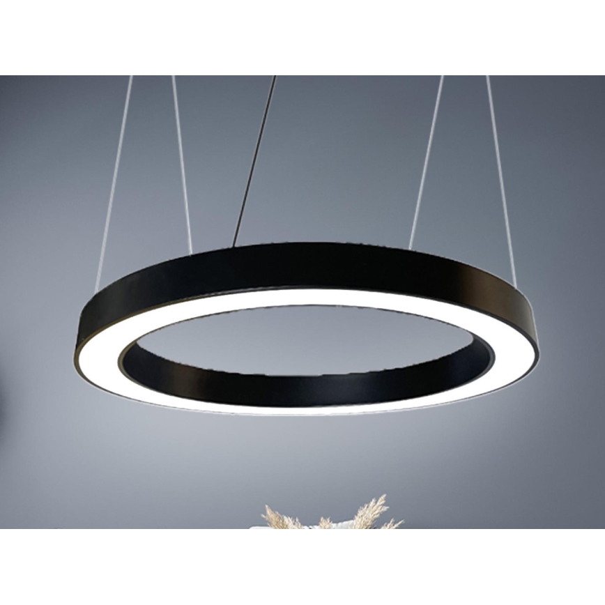 Lampadario LED a sospensione con filo LED/50W/230V 4000K diametro 100 cm nero