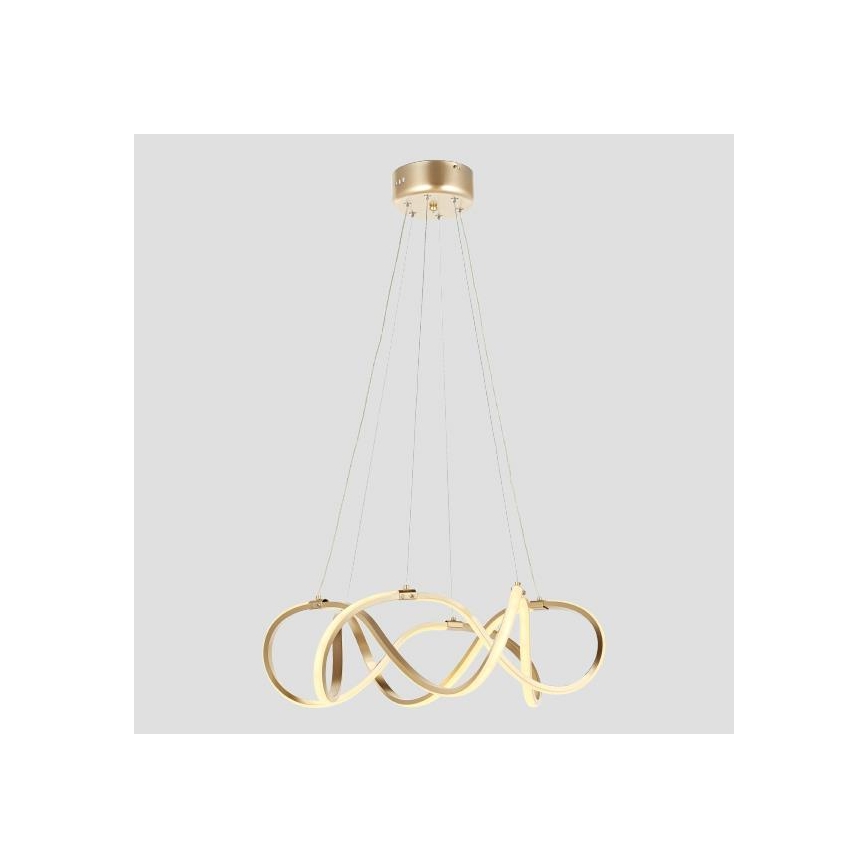 Lampadario LED a sospensione con filo LED/54W/230V 3000/4000/6000K oro