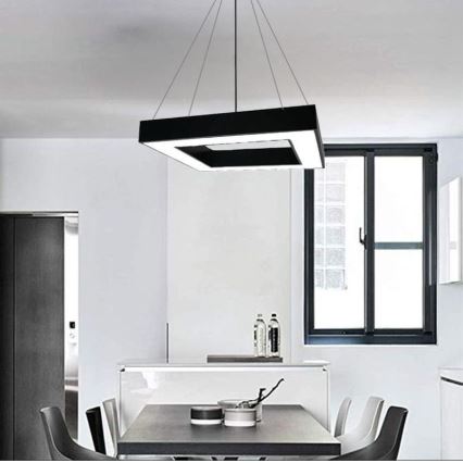 Lampadario LED a sospensione con filo LED/55W/230V 4000K 80x80 cm