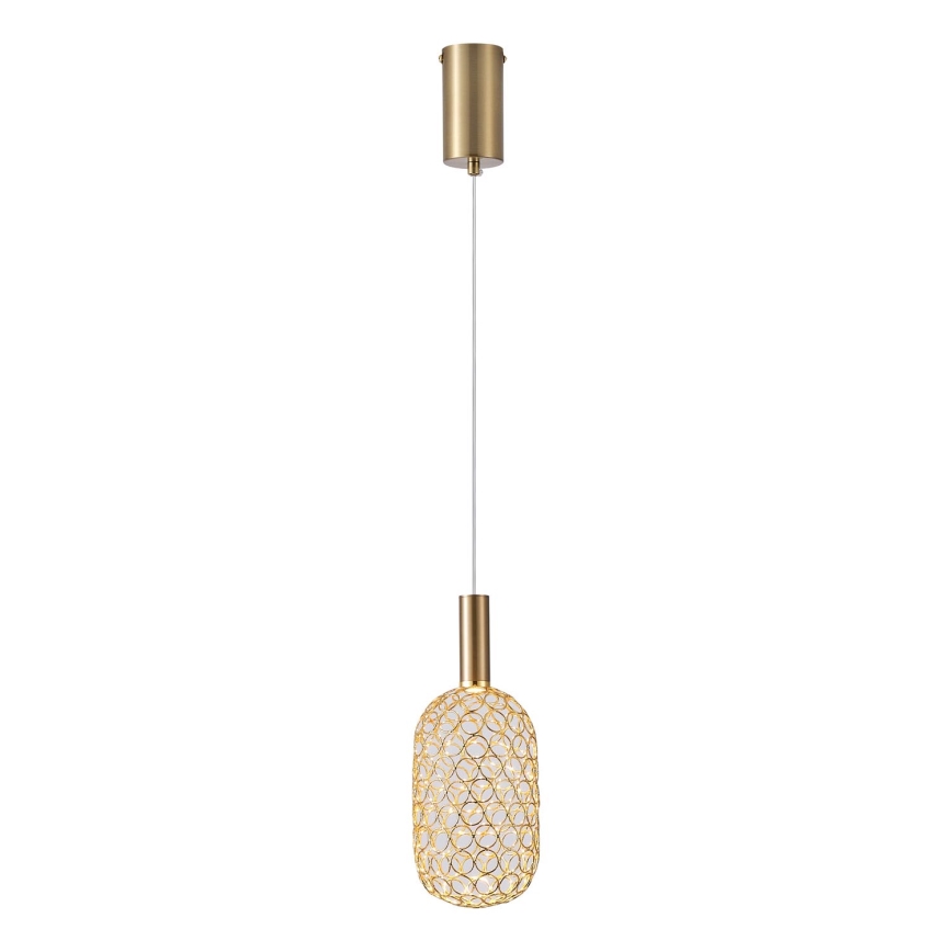 Lampadario LED a sospensione con filo LED/6,3W/230V 3000K oro diametro 20 cm