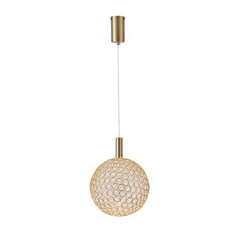Lampadario LED a sospensione con filo LED/6,3W/230V 3000K oro diametro 25 cm