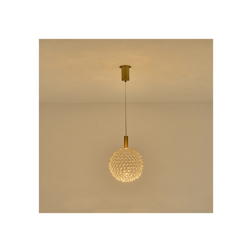 Lampadario LED a sospensione con filo LED/6,3W/230V 3000K oro diametro 25 cm