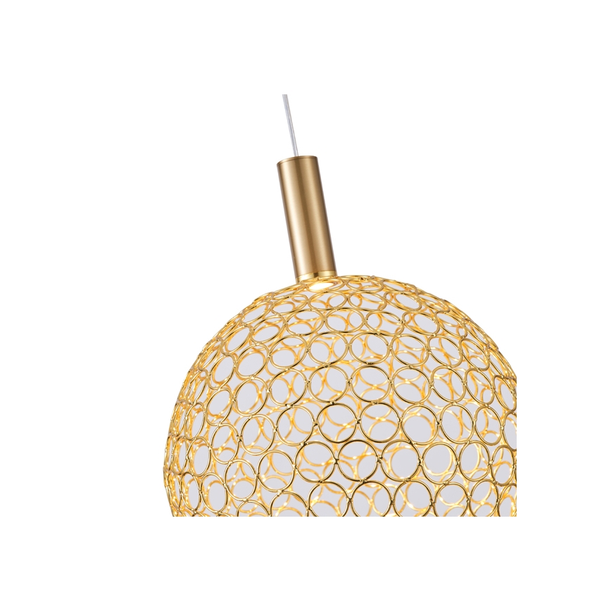 Lampadario LED a sospensione con filo LED/6,3W/230V 3000K oro diametro 25 cm