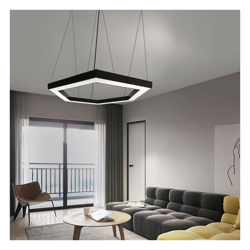 Lampadario LED a sospensione con filo LED/60W/230V 4000K diametro 120 cm