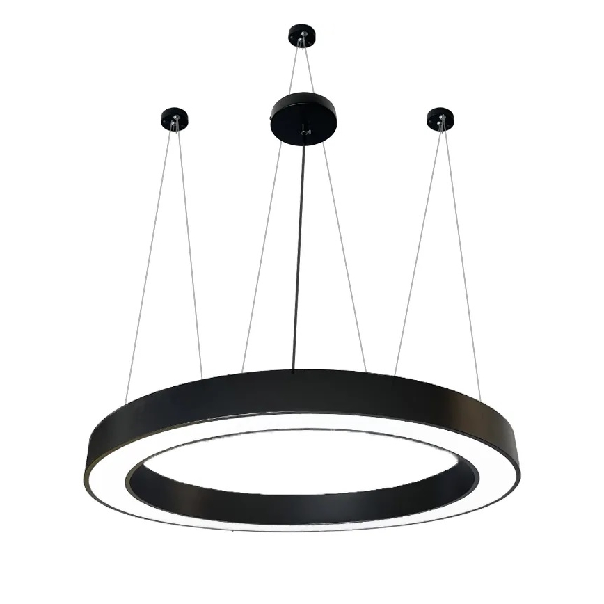 Lampadario LED a sospensione con filo LED/60W/230V 4000K diametro 120 cm nero