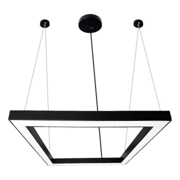 Lampadario LED a sospensione con filo LED/70W/230V 4000K 100x100 cm nero