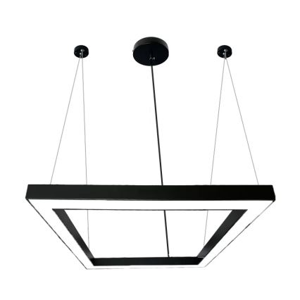 Lampadario LED a sospensione con filo LED/70W/230V 4000K 100x100 cm nero