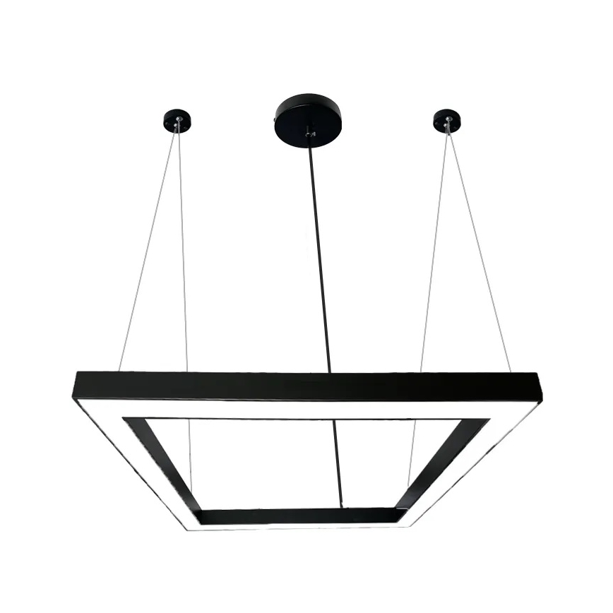 Lampadario LED a sospensione con filo LED/70W/230V 4000K 100x100 cm nero