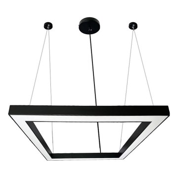 Lampadario LED a sospensione con filo LED/80W/230V 4000K 120x120 cm nero