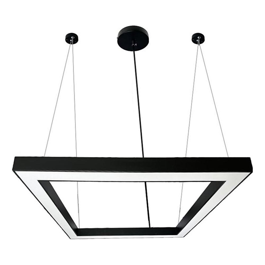 Lampadario LED a sospensione con filo LED/80W/230V 4000K 120x120 cm nero