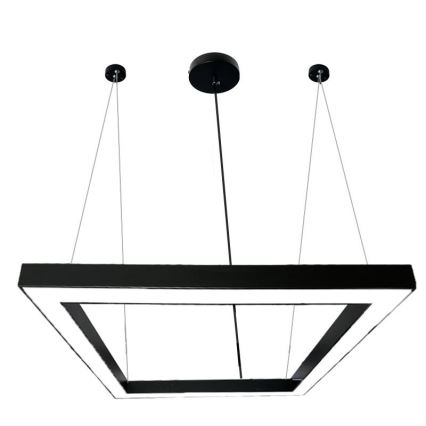 Lampadario LED a sospensione con filo LED/80W/230V 4000K 120x120 cm nero