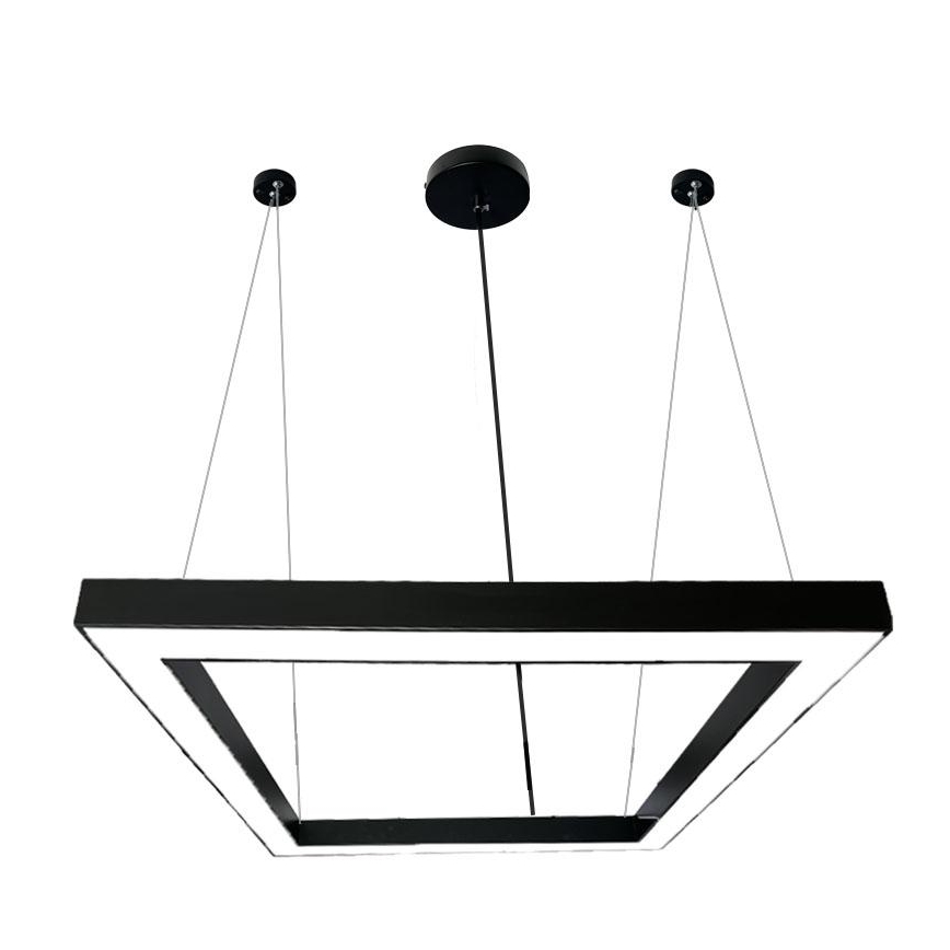 Lampadario LED a sospensione con filo LED/80W/230V 4000K 120x120 cm nero