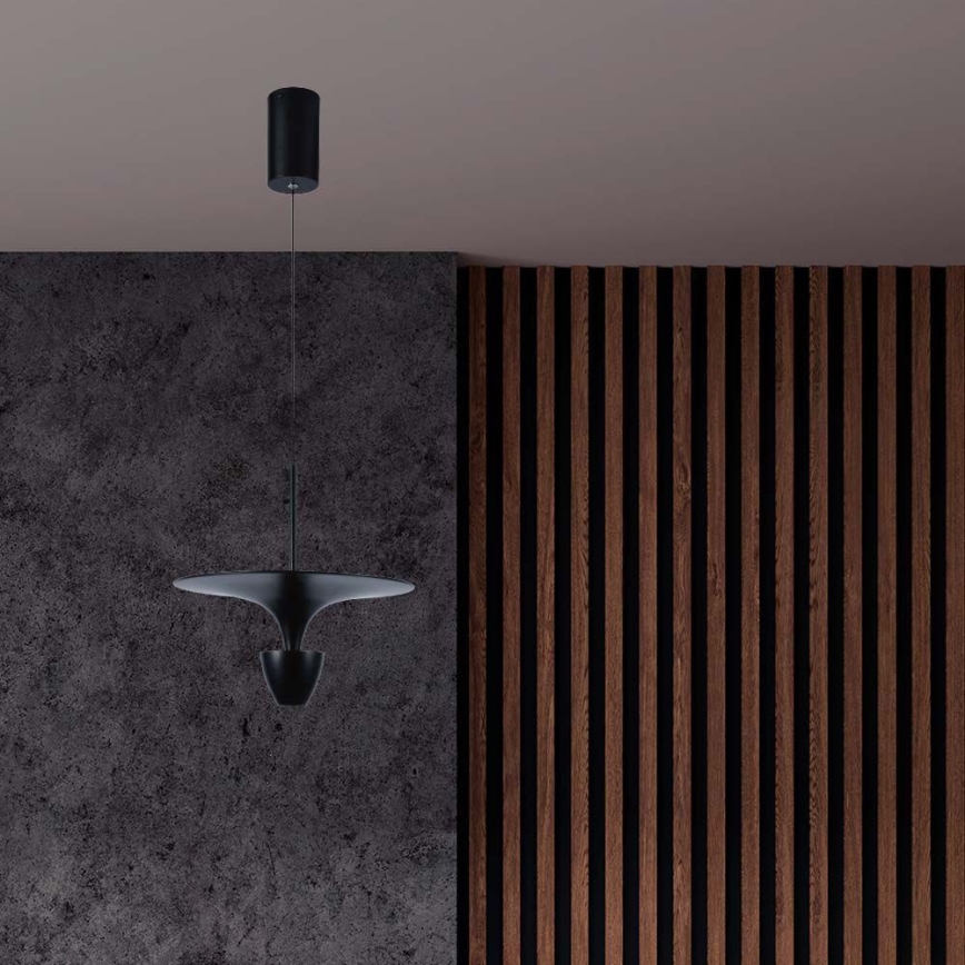 Lampadario LED a sospensione con filo LED/9W/230V 3000K nero
