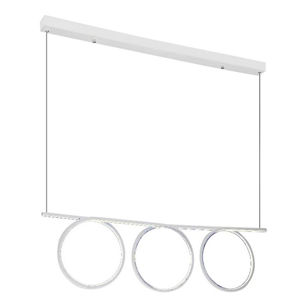 Lampadario LED a sospensione con filo LOOP 3xLED/20W/230V bianco