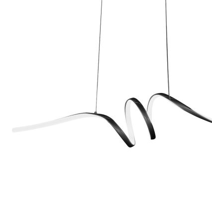 Lampadario LED a sospensione con filo LOOP LED/28W/230V nero