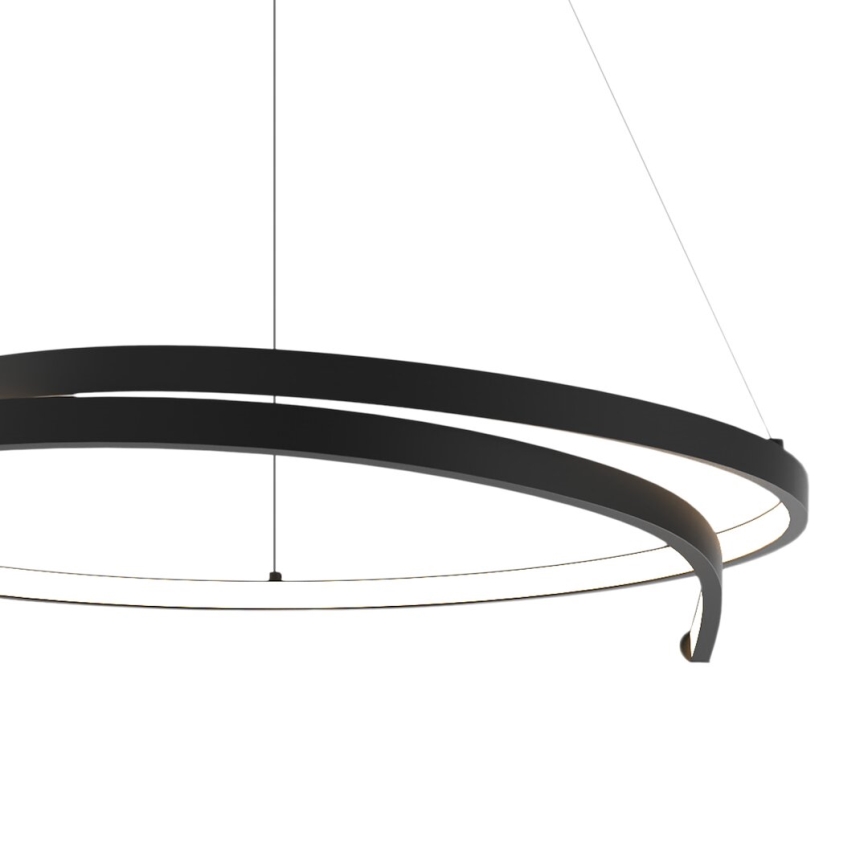 Lampadario LED a sospensione con filo LORENZO LED/35W/230V nero