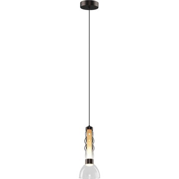 Lampadario LED a sospensione con filo LUCCO LED/13W/230V diametro 15 cm fumé