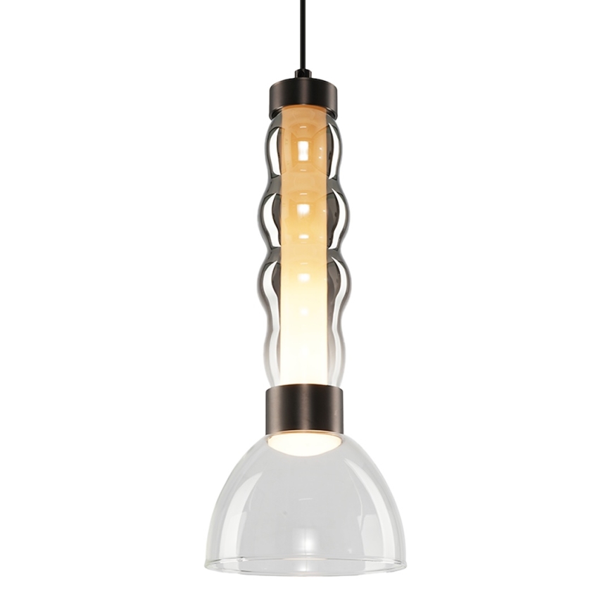 Lampadario LED a sospensione con filo LUCCO LED/13W/230V diametro 15 cm fumé