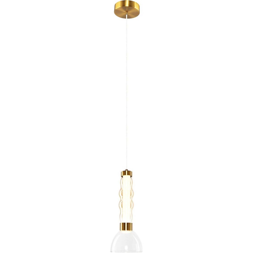 Lampadario LED a sospensione con filo LUCCO LED/13W/230V diametro 15 cm oro