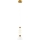 Lampadario LED a sospensione con filo LUCCO LED/13W/230V diametro 15 cm oro