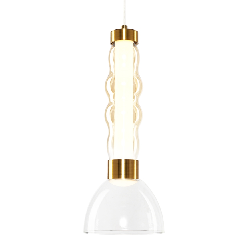 Lampadario LED a sospensione con filo LUCCO LED/13W/230V diametro 15 cm oro