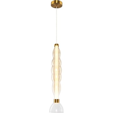Lampadario LED a sospensione con filo LUCCO LED/18W/230V diametro 15 cm oro